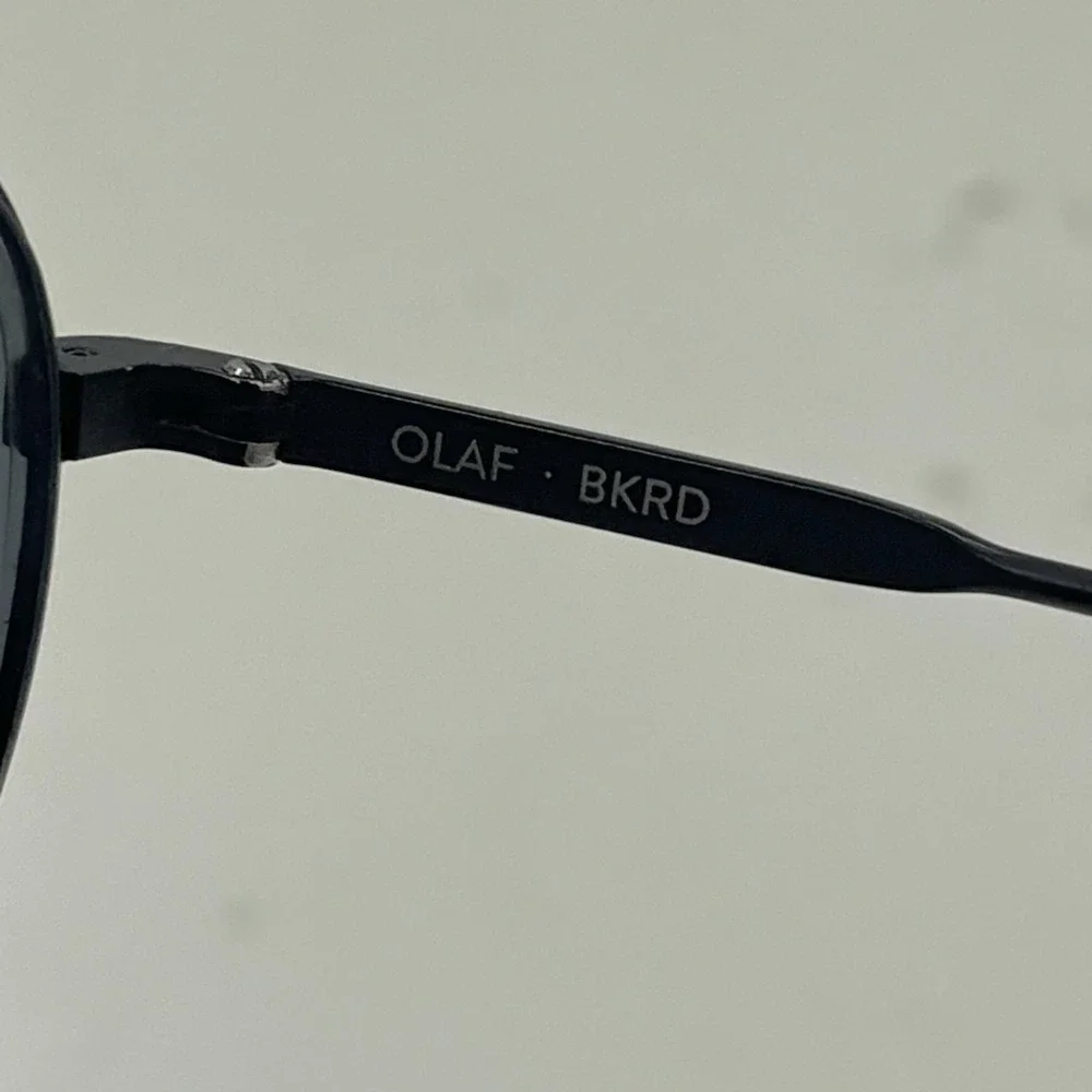 Etnia Barcelona OLAF BKRD Aviator Sunglasses Black Red Metal 52-16-135